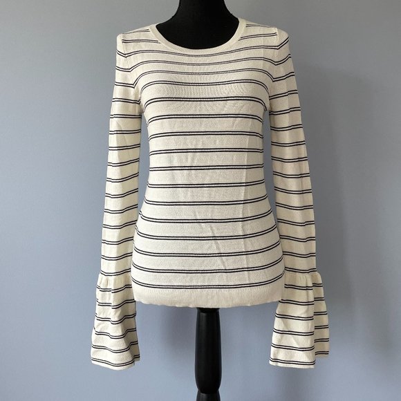 Ann Taylor Striped Long Sleeve - Picture 1 of 4